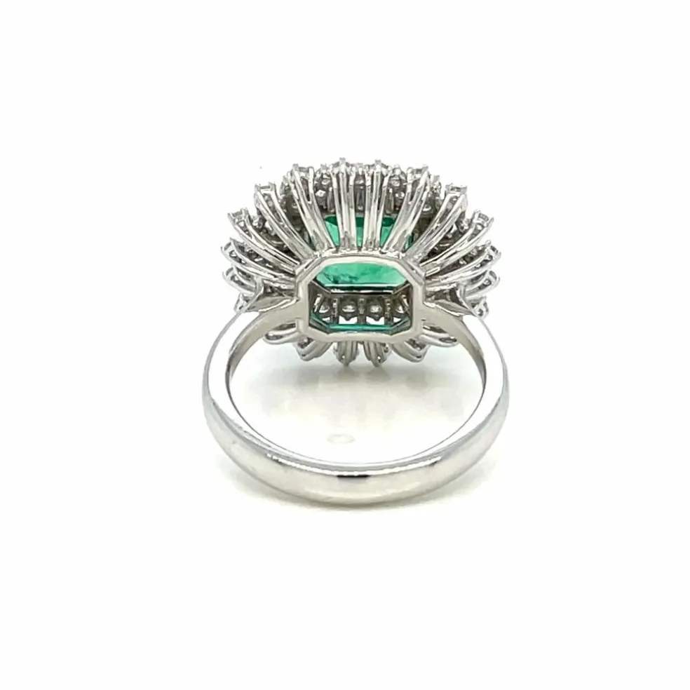 Bague Diamants Emeraude