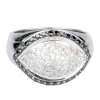 Bague diamants en or blanc