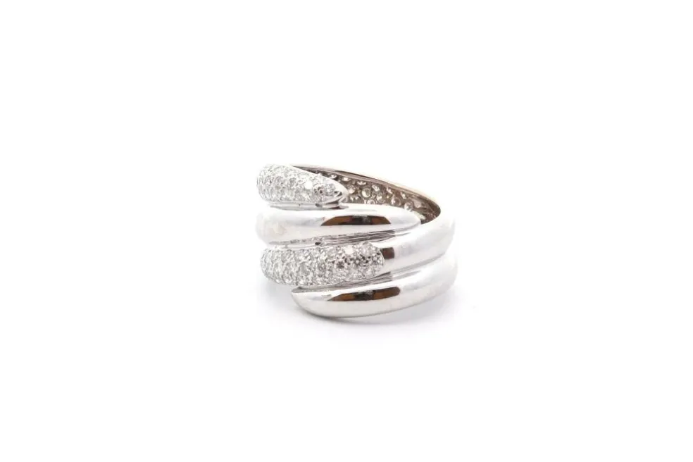 Bague diamants en or blanc 18k