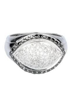 Bague diamants en or blanc