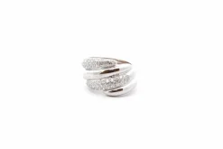 Bague diamants en or blanc 18k