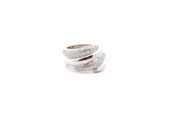 Bague diamants en or blanc 18k