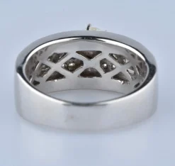 Bague diamants en or blanc