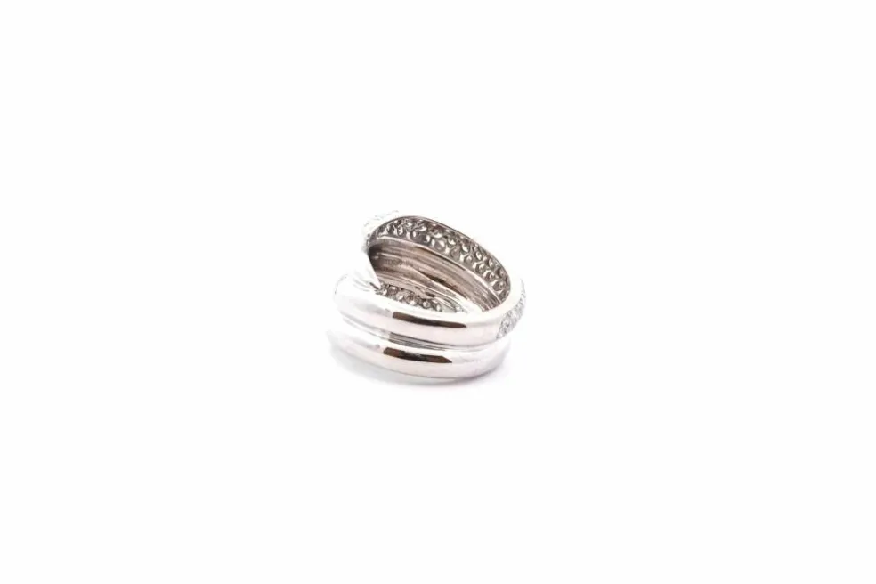 Bague diamants en or blanc 18k