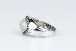 Bague diamants en or blanc