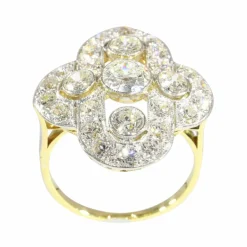 Bague diamants en or et platine des années 1930