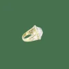 Bague diamants en or jaune
