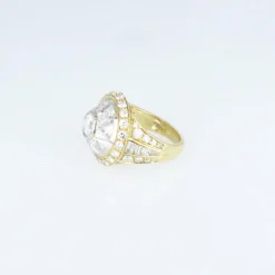 Bague diamants en or jaune