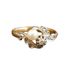 Bague Diamants Et Perle