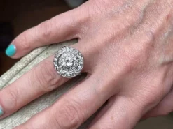 Bague diamants et platine, époque Art Déco