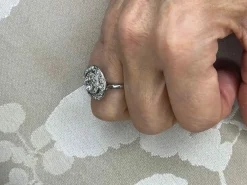 Bague diamants et platine, époque Art Déco