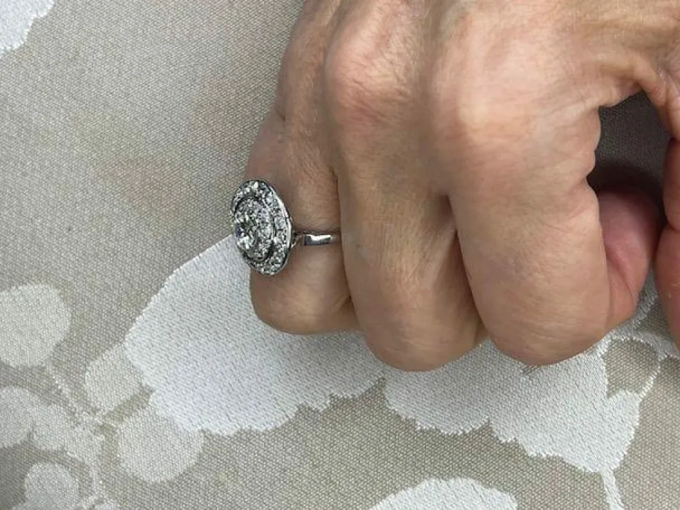 Bague diamants et platine, époque Art Déco