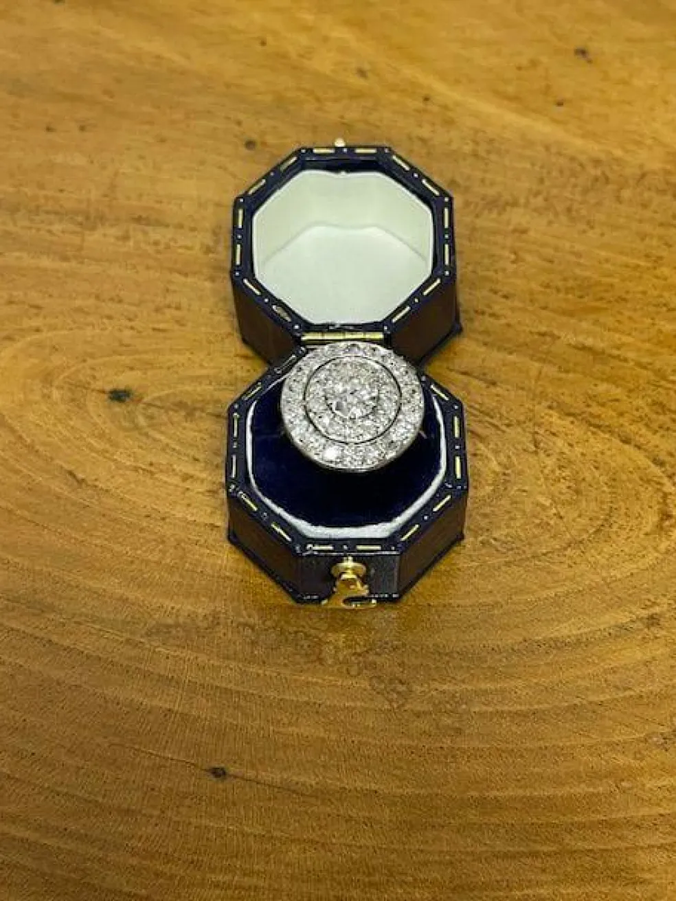Bague diamants et platine, époque Art Déco