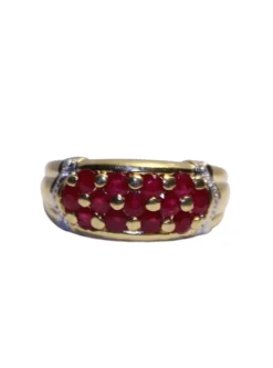 Bague Diamants et Rubis
