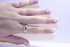 Bague Diamants et Rubis