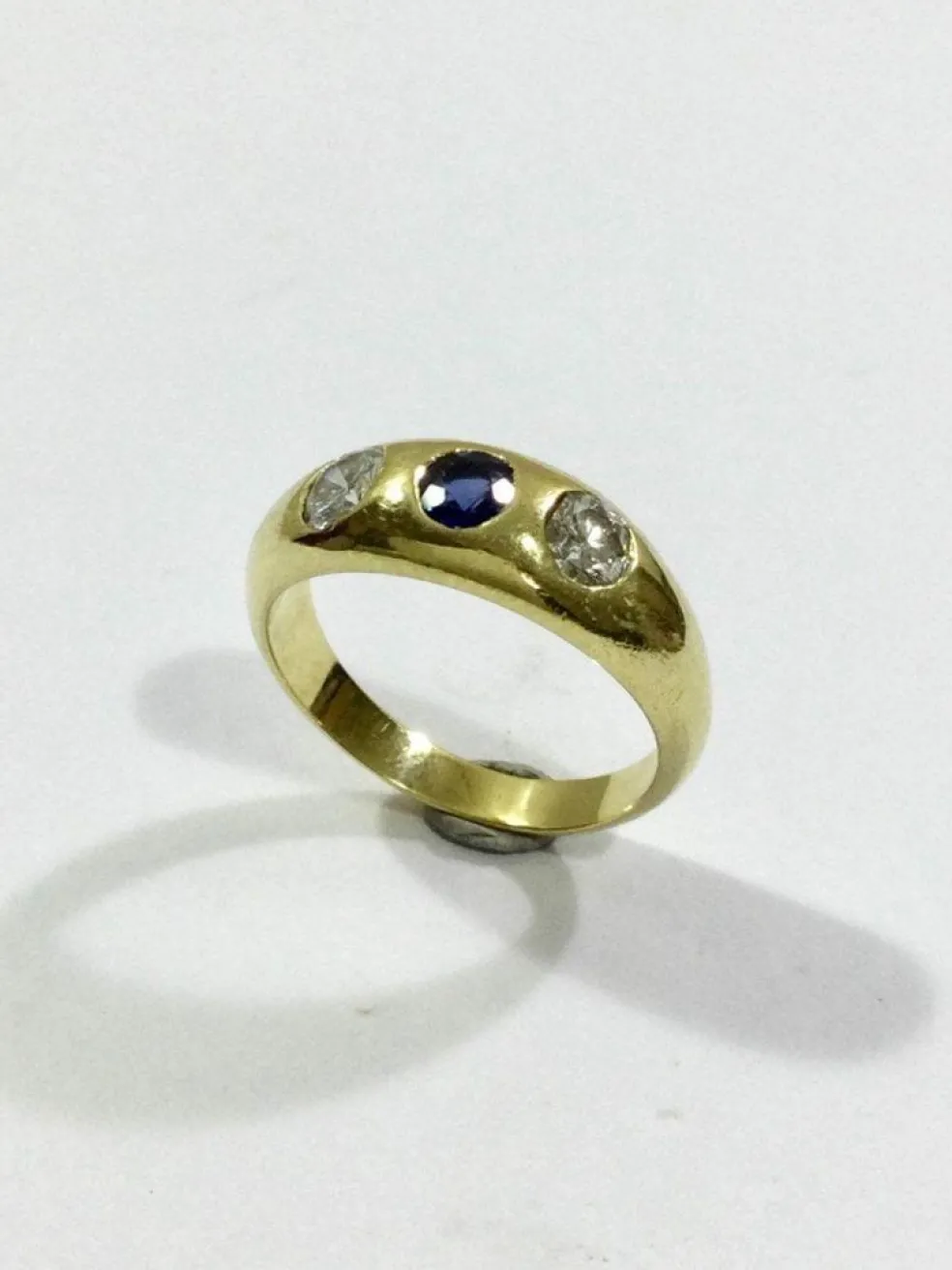 Bague Diamants et Saphir
