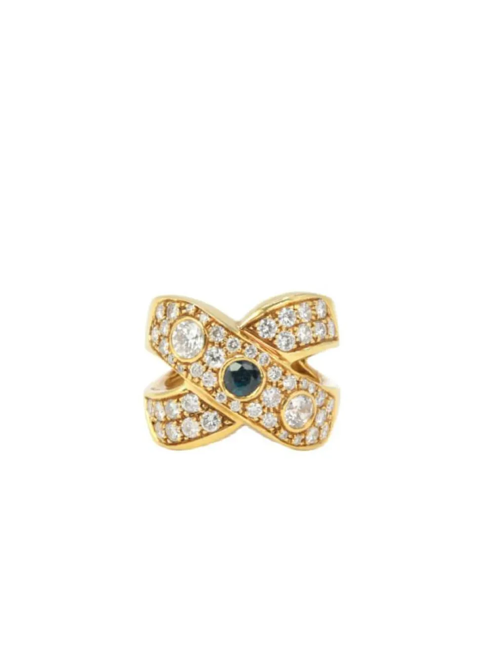 Bague Diamants et Saphirs