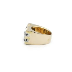 Bague Diamants et Saphirs