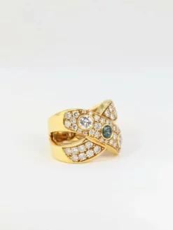 Bague Diamants et Saphirs