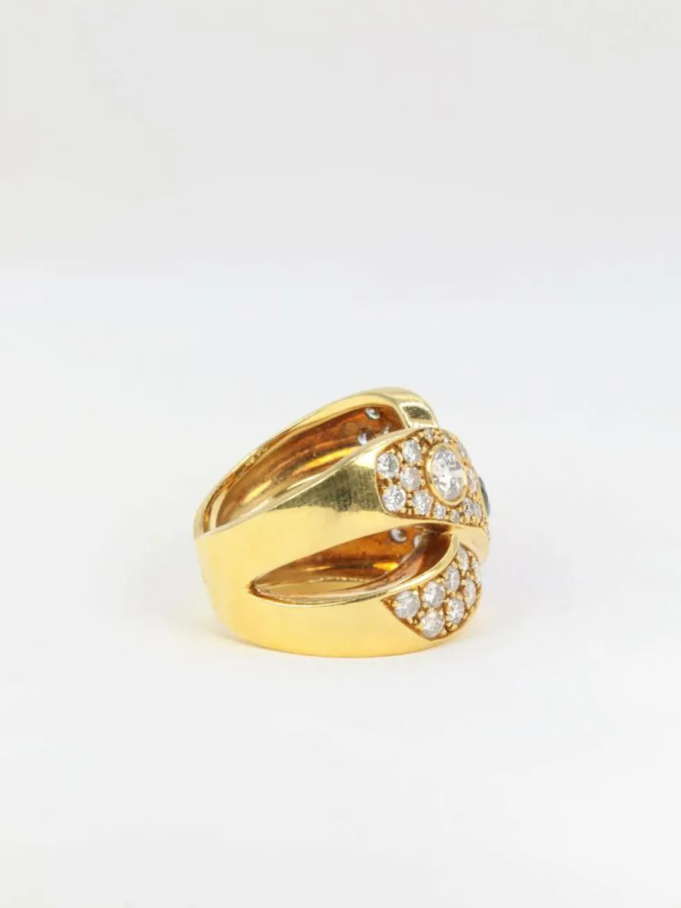 Bague Diamants et Saphirs