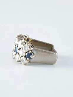 Bague Diamants et Saphirs