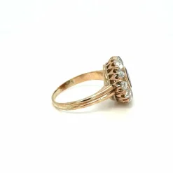 Bague Diamants Grenat