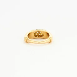 Bague diamants jonc or jaune