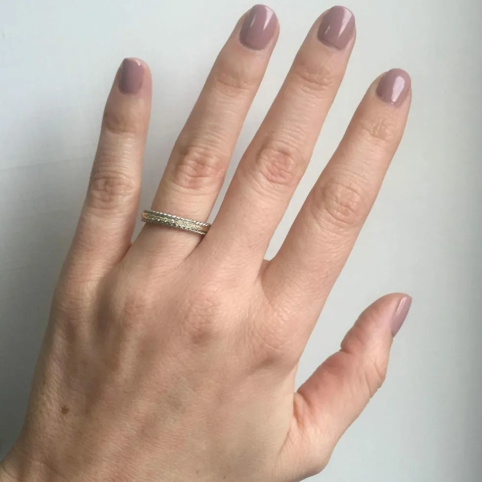 Bague Diamants motif corde