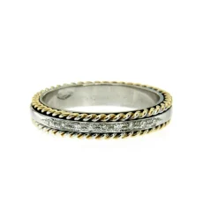 Bague Diamants motif corde