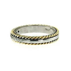 Bague Diamants motif corde