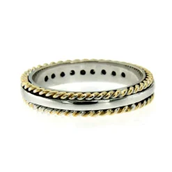 Bague Diamants motif corde