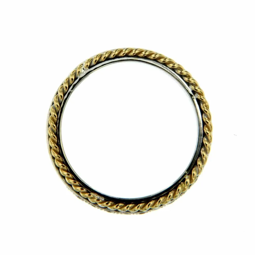 Bague Diamants motif corde