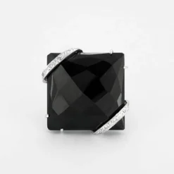 Bague Diamants, Onyx
