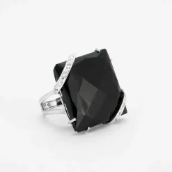 Bague Diamants, Onyx