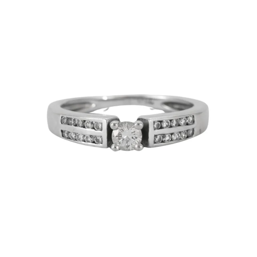 Bague Diamants Or Blanc