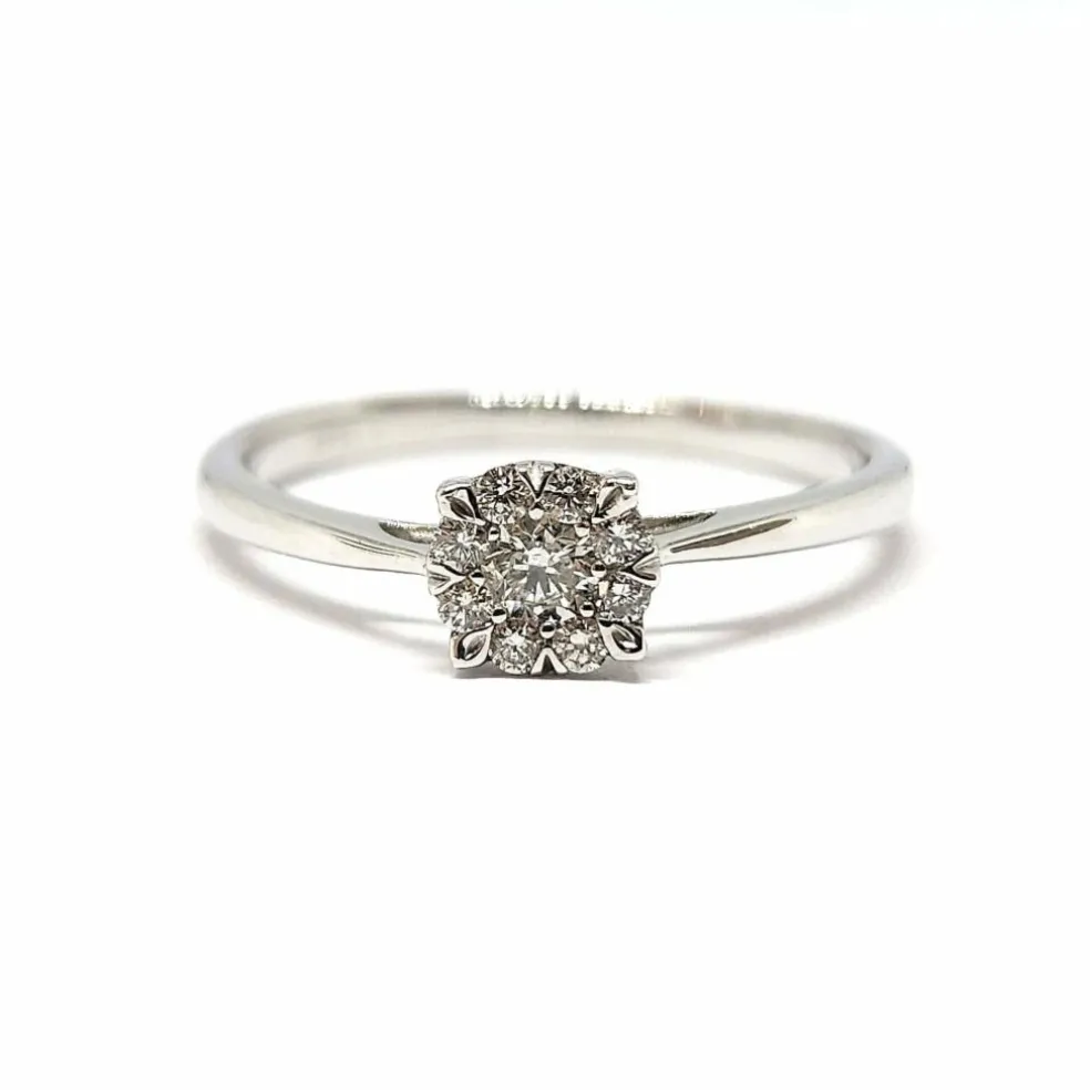 Bague Diamants Or blanc
