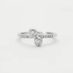 Bague Diamants Or Blanc