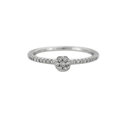 Bague Diamants Or Blanc