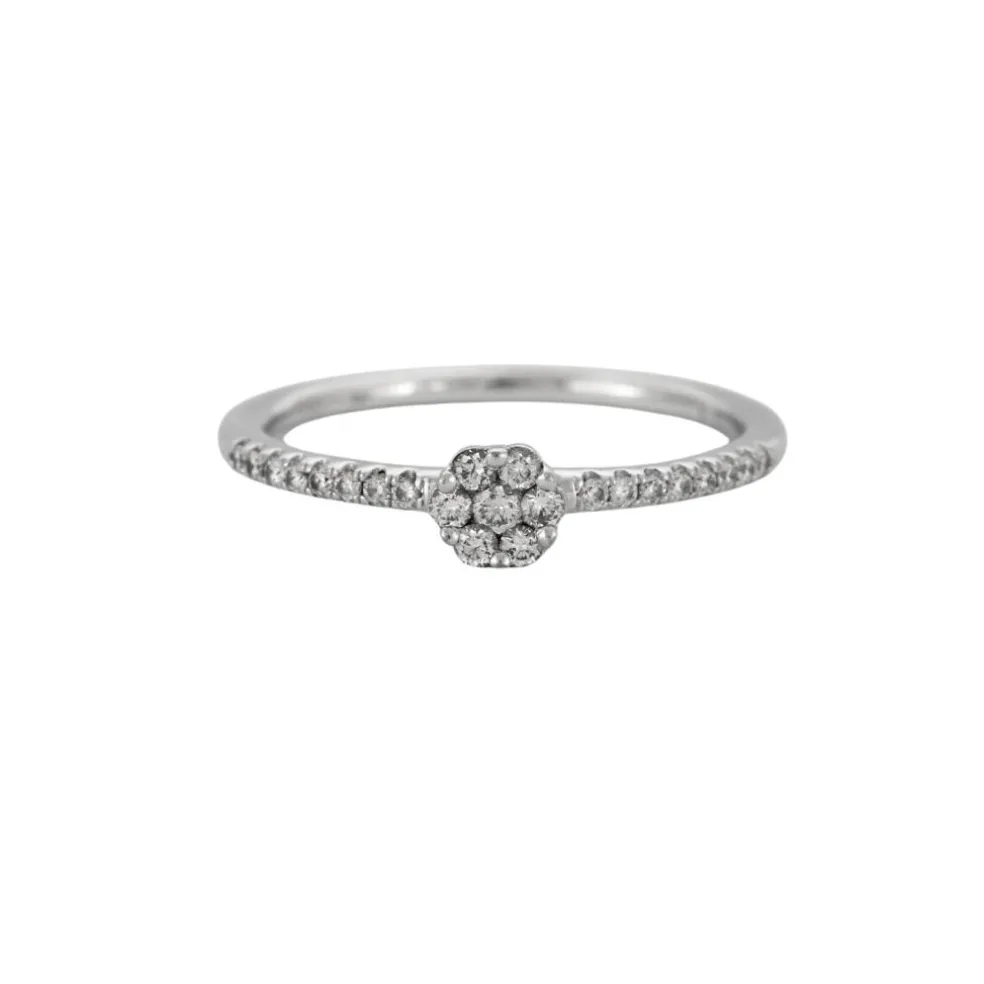 Bague Diamants Or Blanc