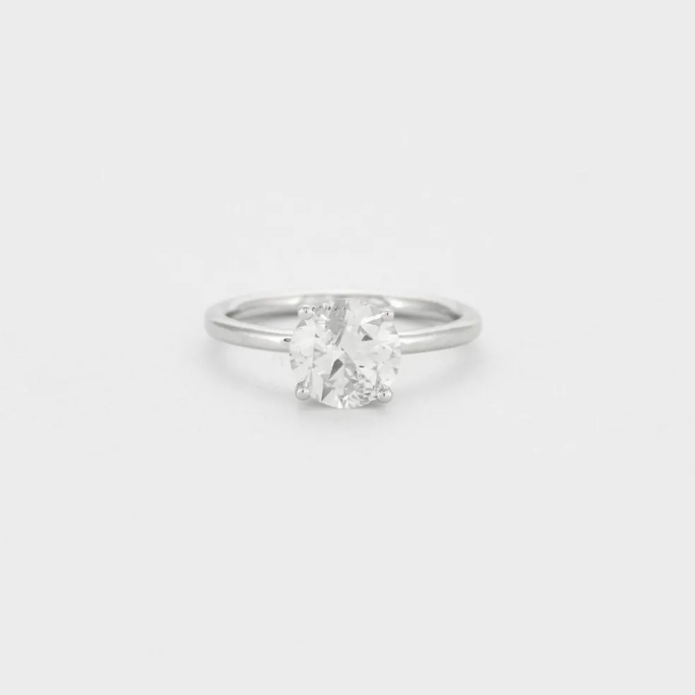 Bague diamants or blanc