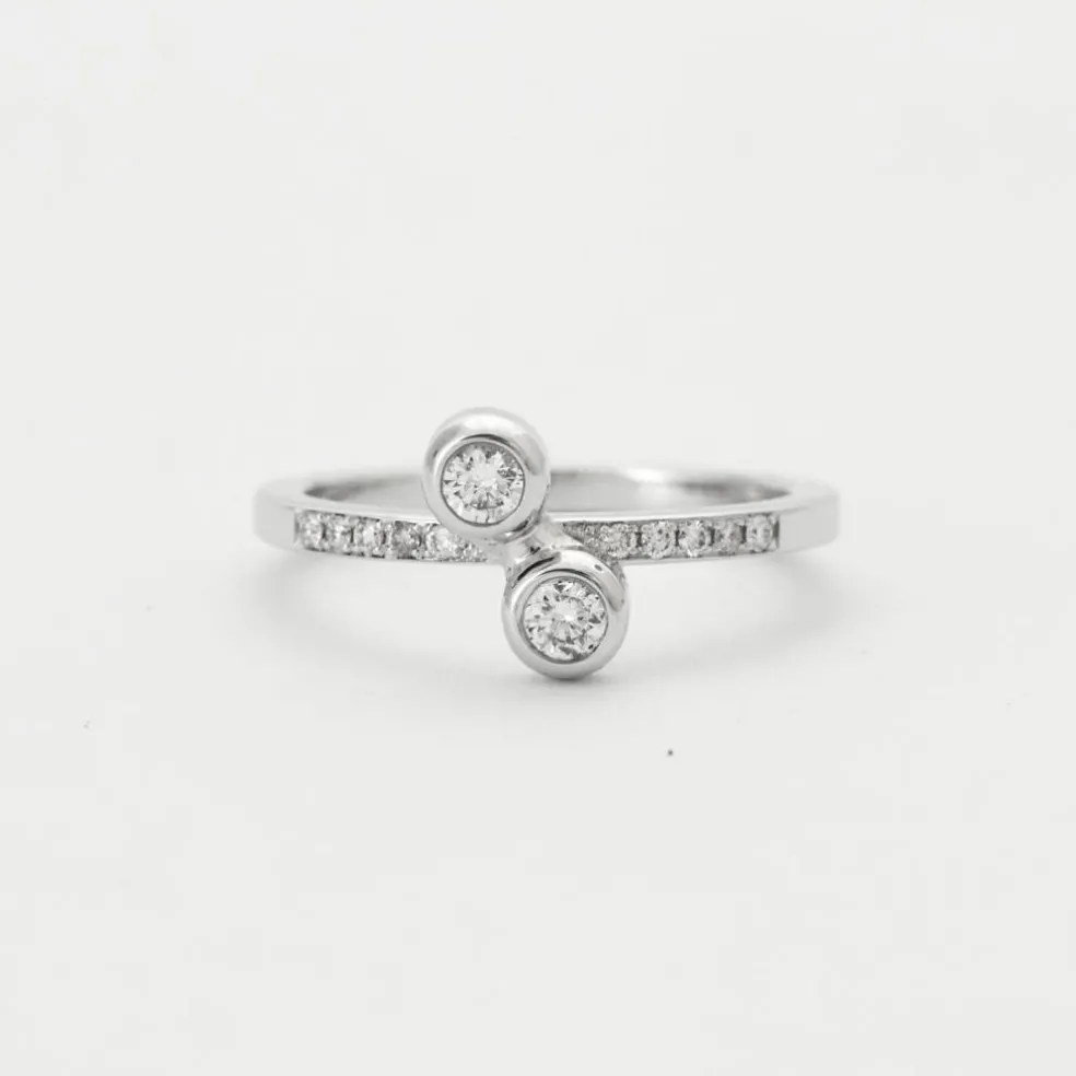 Bague Diamants Or Blanc