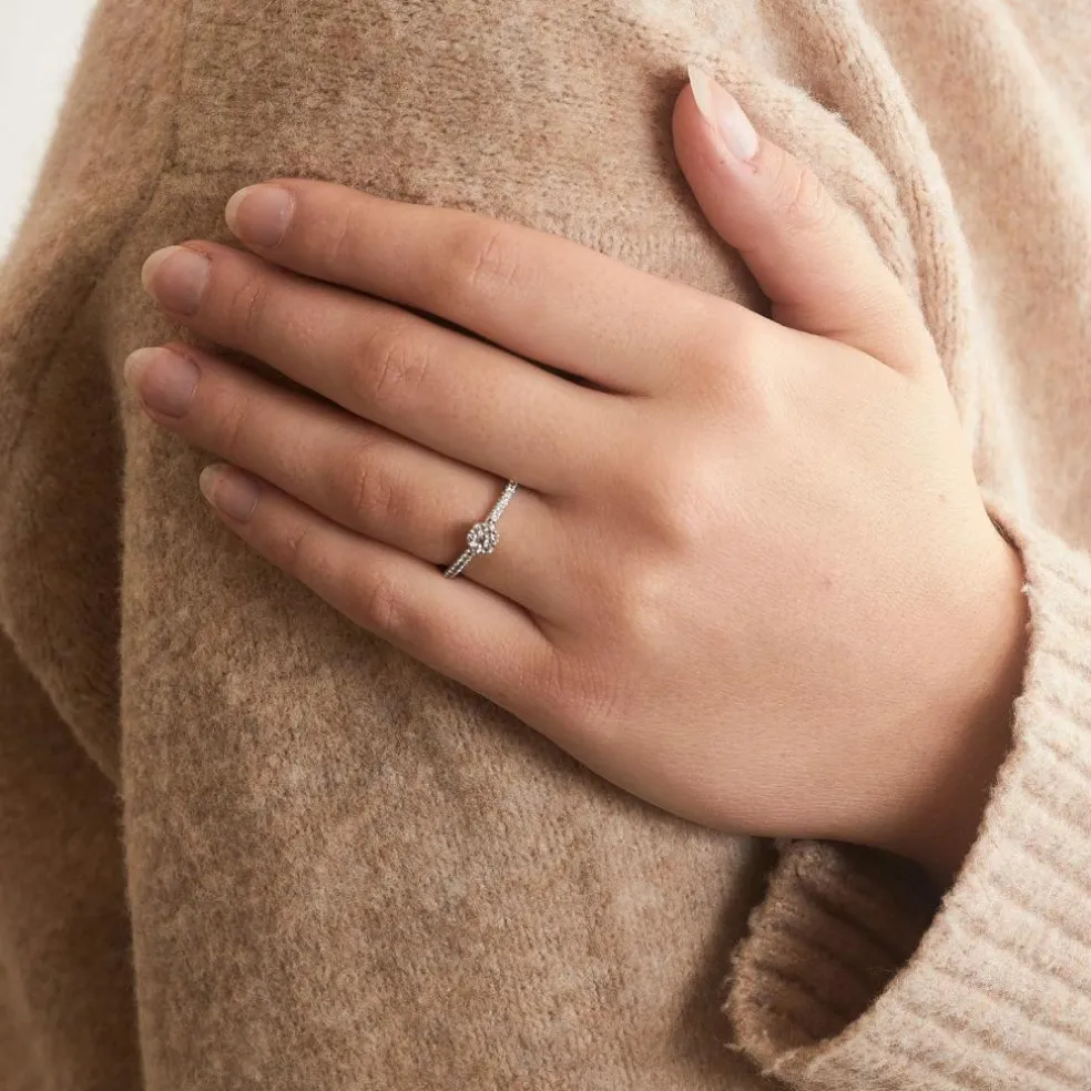 Bague Diamants Or Blanc