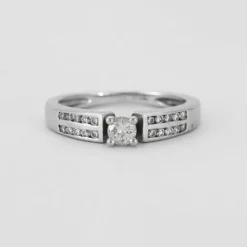 Bague Diamants Or Blanc