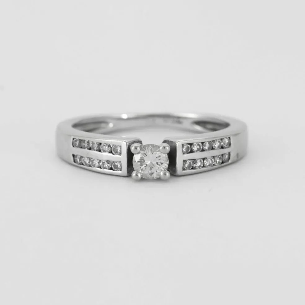 Bague Diamants Or Blanc
