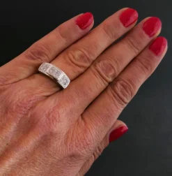 Bague Diamants, Or Blanc