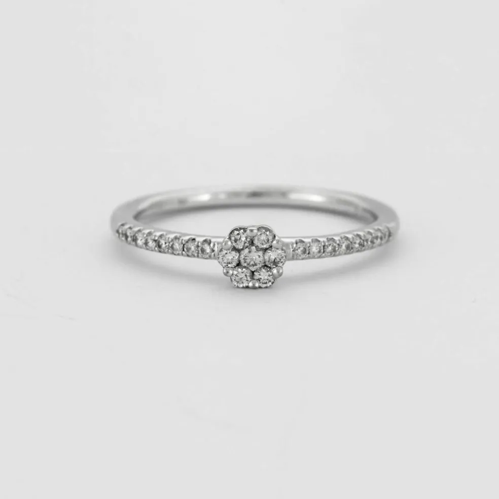 Bague Diamants Or Blanc