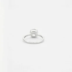 Bague diamants or blanc