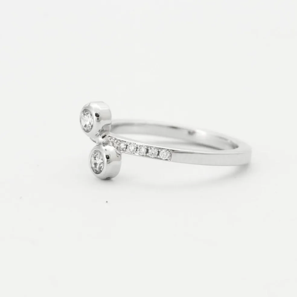 Bague Diamants Or Blanc