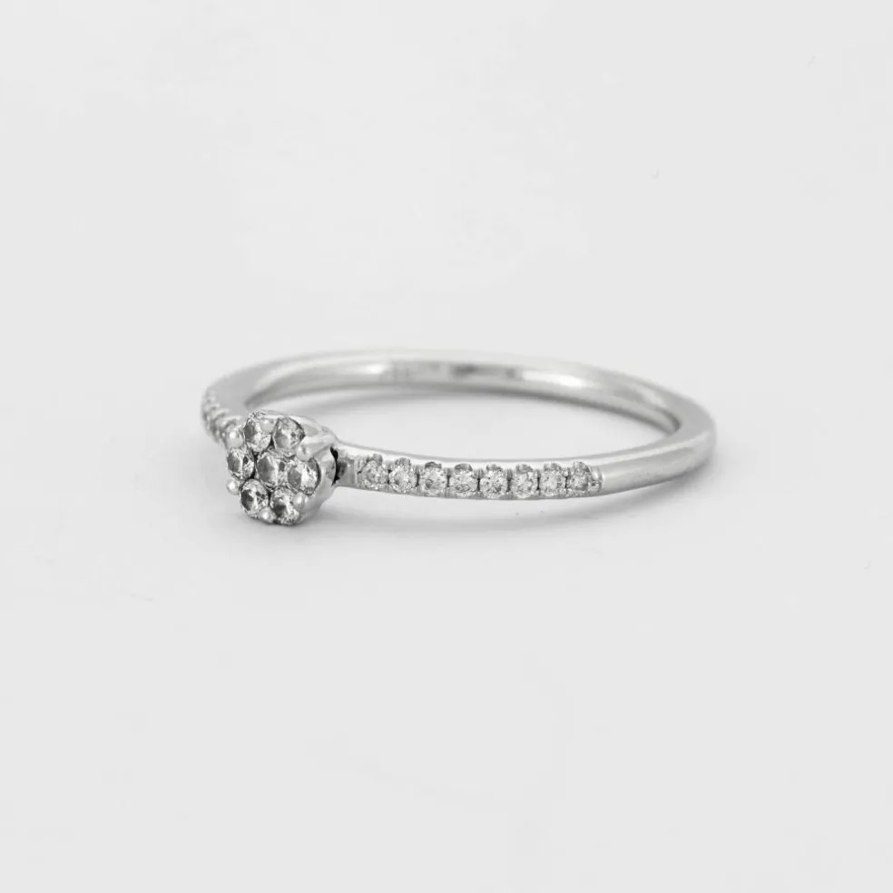 Bague Diamants Or Blanc