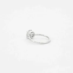 Bague diamants or blanc